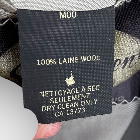 Sid Landen Benchmark Men’s 2‑Piece Gray Wool Suit 44L (Fits 44 Long) 38x31 Pleat - Picture 16 of 16